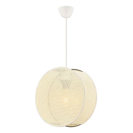 Lustre suspenso BIG DRUM com cabo 1xE27/60W/230V cor creme