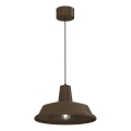 Lustre suspenso CLASS 1xE27/15W/230V, castanho