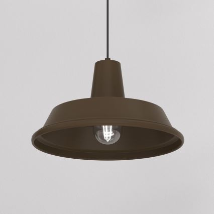 Lustre suspenso CLASS 1xE27/15W/230V, castanho