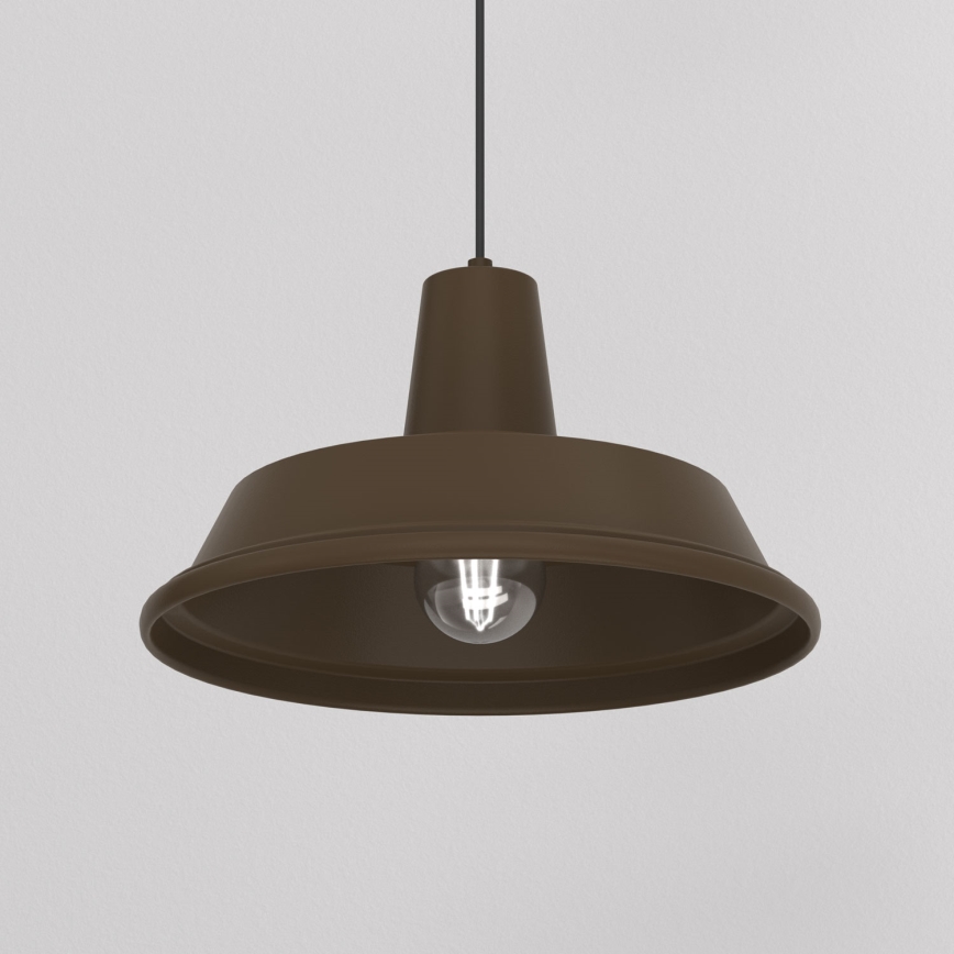 Lustre suspenso CLASS 1xE27/15W/230V, castanho