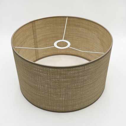 Lustre suspenso com cabo AIDA 1xE27/15W/230V Ø 35 cm carvalho/rafia
