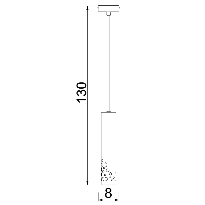 Lustre suspenso com cabo ALTRO 1xGU10/8W/230V bege