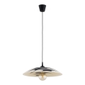 Lustre suspenso com cabo ARMI 1xE27/15W/230V preto/bege
