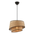 Lustre suspenso com cabo BARETTE 1xE27/60W/230V castanho/preto