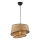 Lustre suspenso com cabo BARETTE 1xE27/60W/230V castanho/preto