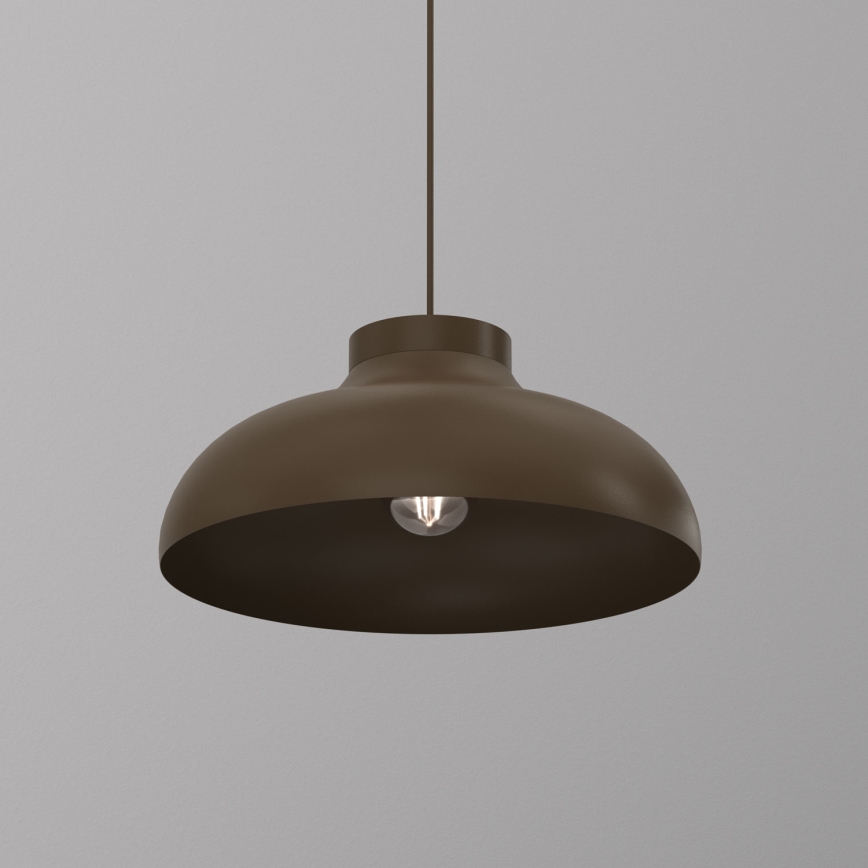 Lustre suspenso com cabo BASCA 1xE27/15W/230V castanho