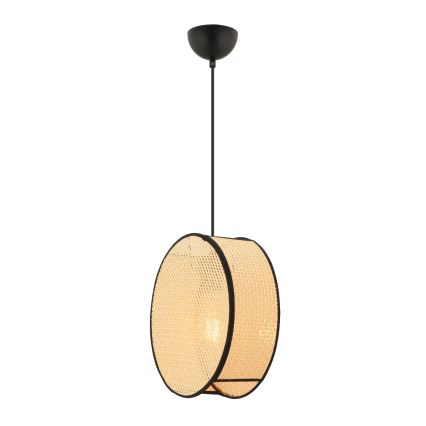 Lustre suspenso com cabo BIG DRUM 1xE27/60W/230V bege/preto