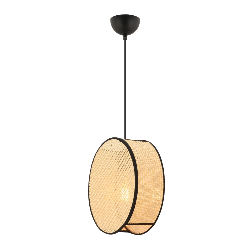 Lustre suspenso com cabo BIG DRUM 1xE27/60W/230V bege/preto