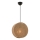 Lustre suspenso com cabo BIG DRUM 1xE27/60W/230V castanho