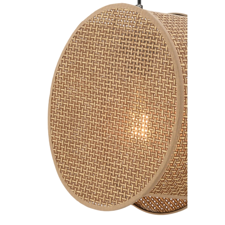 Lustre suspenso com cabo BIG DRUM 1xE27/60W/230V castanho