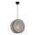 Lustre suspenso com cabo BIG DRUM 1xE27/60W/230V cinza/preto