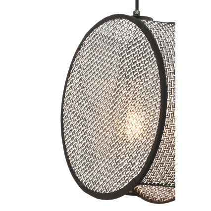 Lustre suspenso com cabo BIG DRUM 1xE27/60W/230V cinza/preto