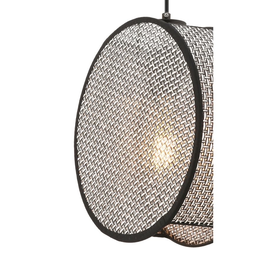 Lustre suspenso com cabo BIG DRUM 1xE27/60W/230V cinza/preto