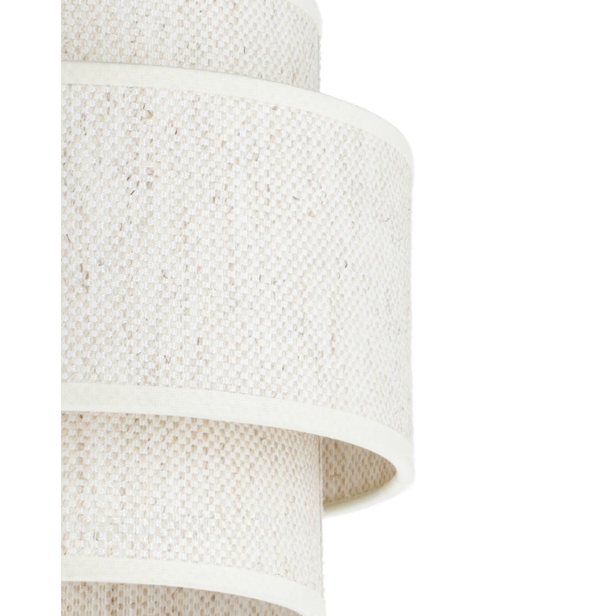 Lustre suspenso com cabo BOHO 3xE27/60W/230V branco