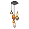 Lustre suspenso com cabo CACTUS 6xG9/5W/230V cobre/cinzento/branco