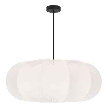 Lustre suspenso com cabo CAFEE 1xE27/40W/230V, diâmetro 52 cm, branco