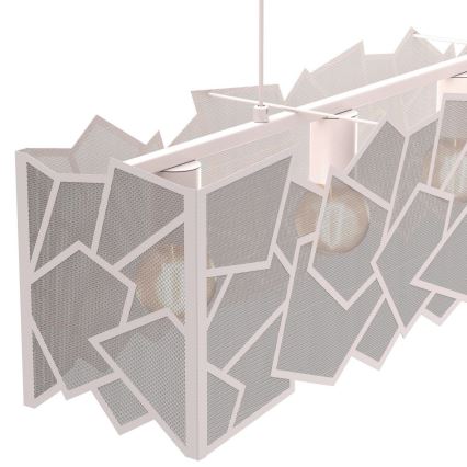 Lustre suspenso com cabo CAMO 5xE27/15W/230V bege