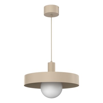 Lustre suspenso com cabo CANAN 1xE27/15W/230V Ø 40 cm bege