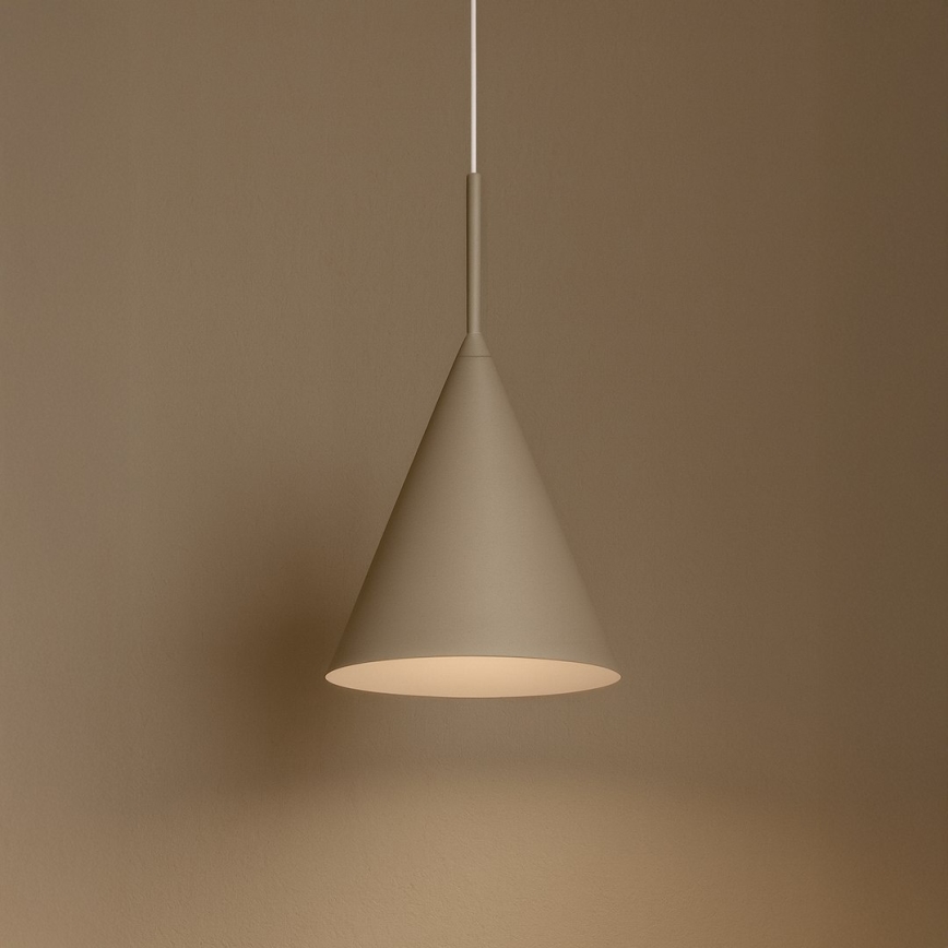 Lustre suspenso com cabo CAPITAL 1xGX53/15W/230V Ø 17 cm bege