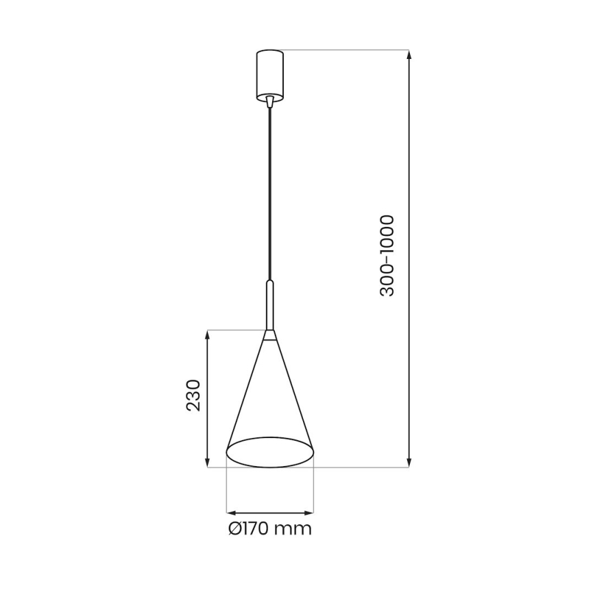 Lustre suspenso com cabo CAPITAL 1xGX53/15W/230V Ø 17 cm bege