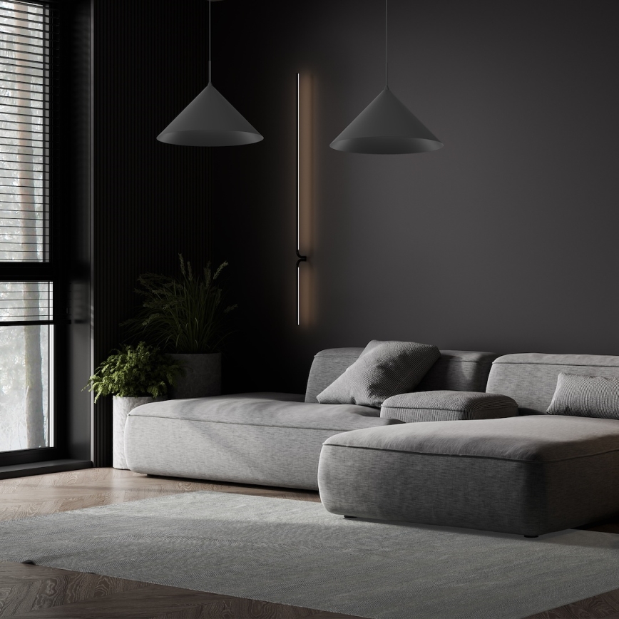 Lustre suspenso com cabo CAPITAL 1xGX53/15W/230V, Ø 46 cm, preto