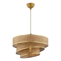 Lustre suspenso com cabo COUPER 1xE27/60W/230V castanho/dourado