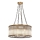 Lustre suspenso com cabo CRYSTALLINE 8xE27/40W/230V, acabamento em bronze