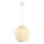 Lustre suspenso com cabo DRUM 1xE27/60W/230V creme
