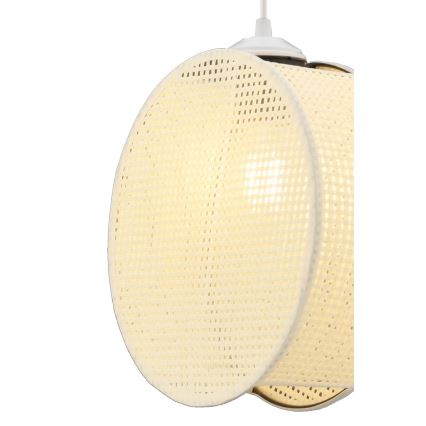 Lustre suspenso com cabo DRUM 1xE27/60W/230V creme