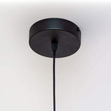 Lustre suspenso com cabo ECLIPSE 1xE27/15W/230V preto/dourado