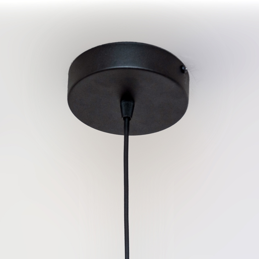 Lustre suspenso com cabo ECLIPSE 1xE27/15W/230V preto/dourado