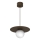Lustre suspenso com cabo FLAT 1xE27/15W/230V castanho