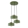 Lustre suspenso com cabo IGNIA 3xE27/60W/230V verde