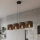 Lustre suspenso com cabo KARBON 4xE27/15W/230V preto/castanho