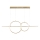Lustre suspenso com cabo LAURA LED/42W/230V dourado