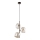 Lustre suspenso com cabo LAVA 3xG9/8W/230V bronze/bege fumê