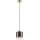 Lustre suspenso com cabo LIAH 1xE27/15W/230V dourado/castanho fumê