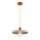 Lustre suspenso com cabo LITO 1xE27/15W/230V bege/cobre