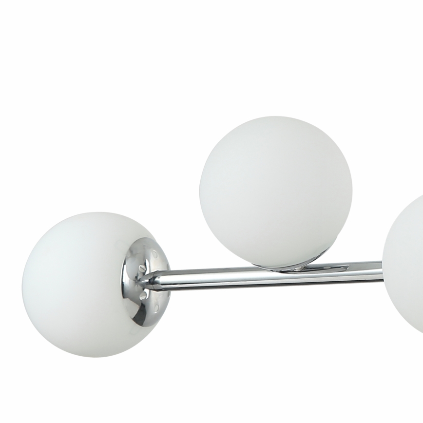 Lustre suspenso com cabo MADDIE 5xE14/5W/230V cromado brilhante