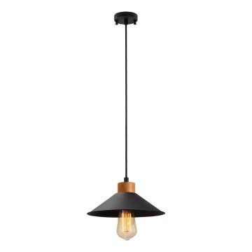 Lustre suspenso com cabo MANAVGAT 1xE27/40W/230V preto/castanho