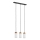 Lustre suspenso com cabo MARKUS 3xE27/15W/230V preto/carvalho