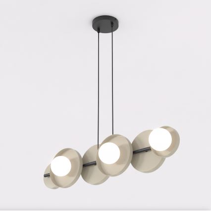 Lustre suspenso com cabo MODEL 6xG9/8W/230V bege