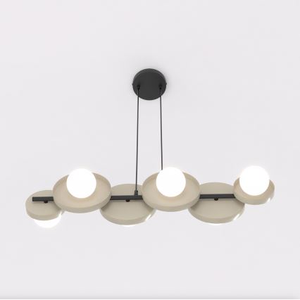 Lustre suspenso com cabo MODEL 6xG9/8W/230V bege