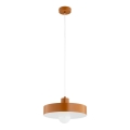 Lustre suspenso com cabo NEVERA 1xE27/15W/230V, acabamento em cobre