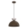 Lustre suspenso com cabo NEVIS 1xE27/15W/230V Ø 29 cm castanho