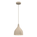 Lustre suspenso com cabo NOAK CLASSIC 1xE27/15W/230V bege