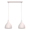 Lustre suspenso com cabo NOAK CLASSIC 2xE27/15W/230V creme