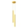 Lustre suspenso com cabo PASTELO 2xG9/8W/230V amarelo