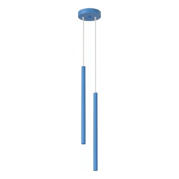 Lustre suspenso com cabo PASTELO 2xG9/8W/230V azul