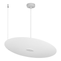 Lustre suspenso com cabo PIATTO 1xGX53/15W/230V diâmetro 55 cm branco